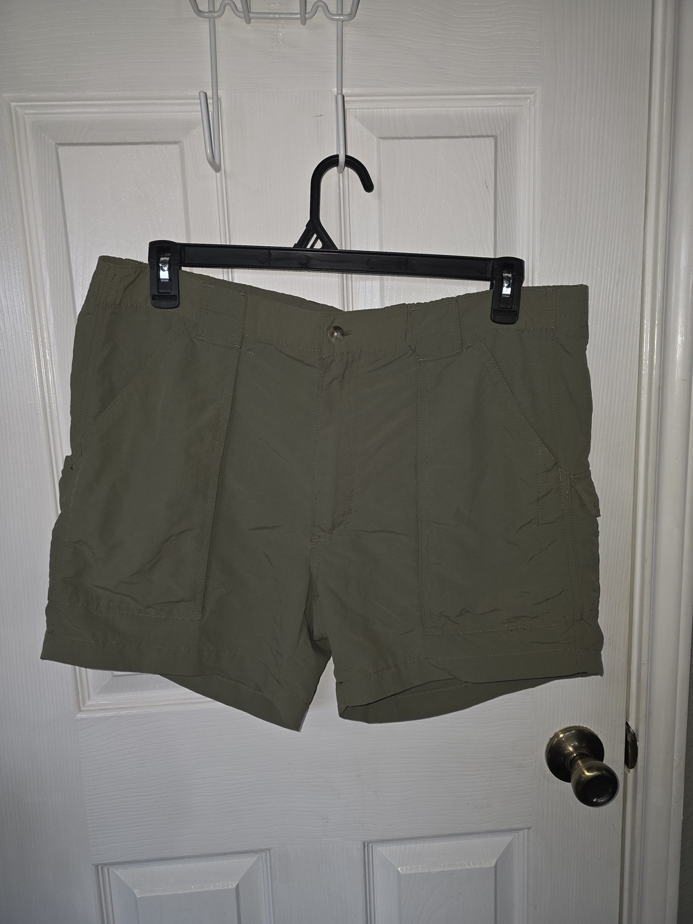 Men's Olive Green Casual Utility Shorts
